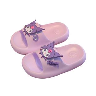 美乐蒂拖鞋女童踩屎感夏库洛米居家软底洗澡三丽鸥凉拖鞋防滑厚底