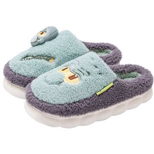 章鱼哥棉拖鞋男女秋冬季2025新款可爱室内居家居情侣毛绒棉鞋冬天