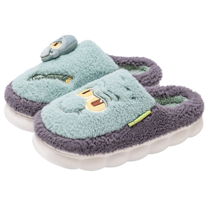 章鱼哥ip授权棉拖鞋男女秋冬厚底