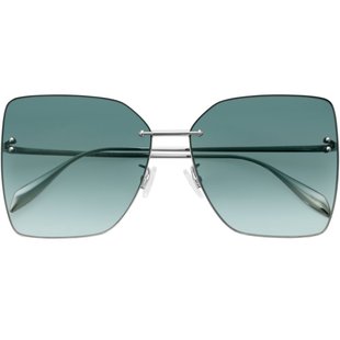 Alexander Mcqueen麦昆墨镜女高级感方形大脸显脸小太阳镜AM0342S