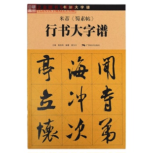 米芾蜀素帖 米芾行书字帖行书大字谱陆有珠米芾蜀素帖放大临摹字帖米芾学书帖实用行书练字帖成年毛笔行书控笔训练字帖笔画写法