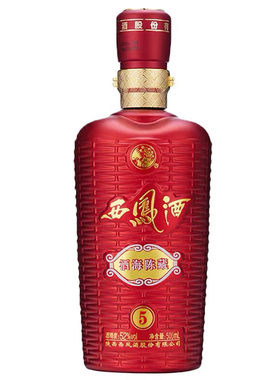 陕西西凤酒酒海陈藏 (5)绵柔凤香型白酒52度带盒装纯粮食酒500ml