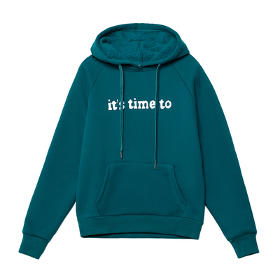 连帽卫衣女加绒加厚秋冬新款外套