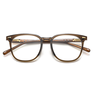 冰美式秋茶色防蓝光眼镜框