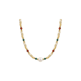 珍珠款彩色设计感串珠项链女2026新款小众高级感锁骨链超好看配饰