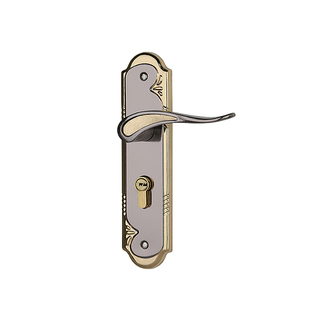 小50门锁卧室执手实木门把手钢木室内房门锁具三件套通用旧门换锁