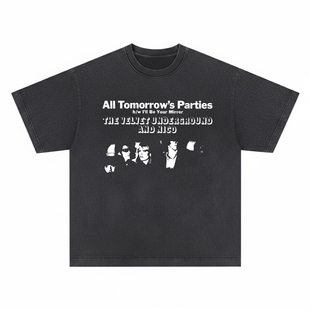 地下丝绒乐队短袖T恤The Velvet Underground美式摇滚男女Shirt潮