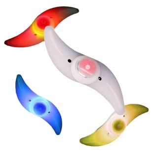 儿童自行车辐条柳叶灯装饰夜骑闪光灯警示灯青蛙灯车轮彩色风火轮