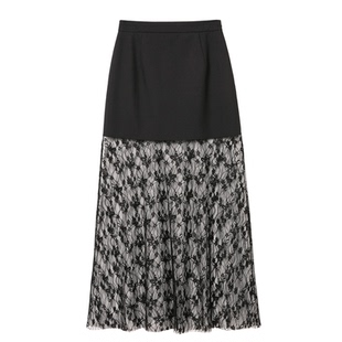 【黑纱绮影】蓝语大码女装气质黑色蕾丝半身裙夏季高腰显瘦a字裙