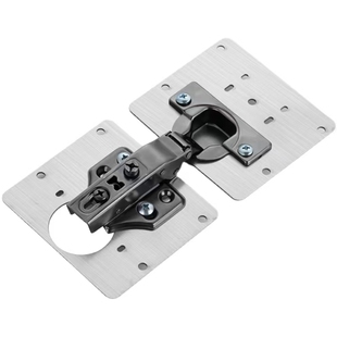 铰链柜修复片不锈钢合页固定板安装片家具铰链修复器连接件加固片