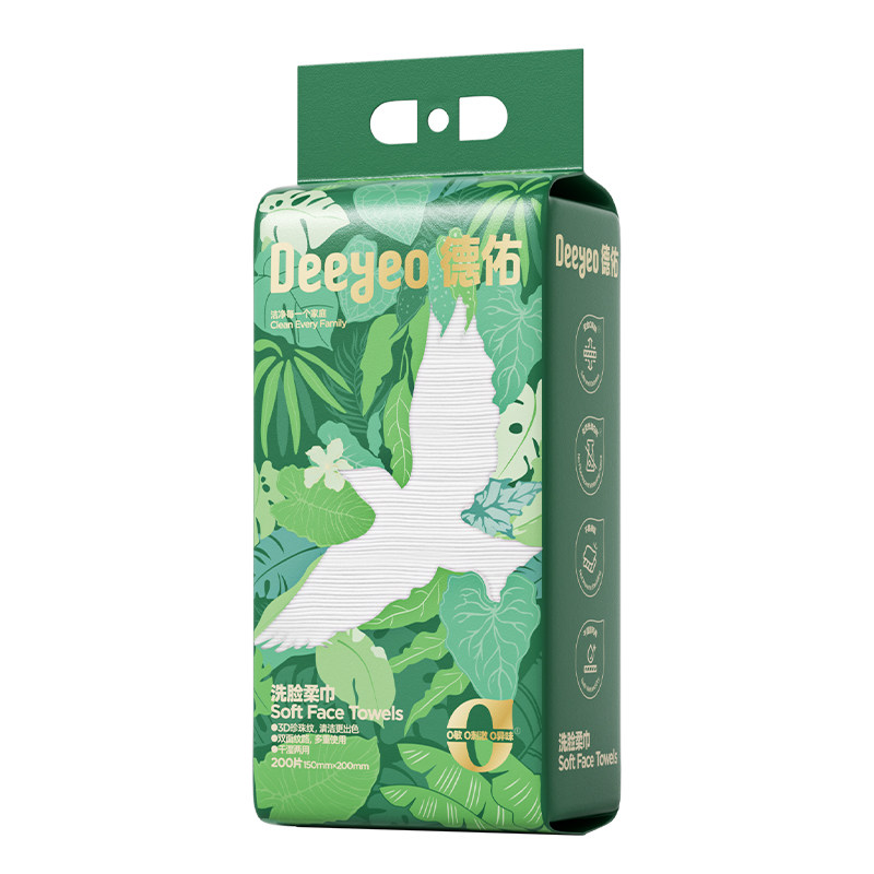 【达人专享】德佑洗脸巾抽取一次性加大加厚洗面巾