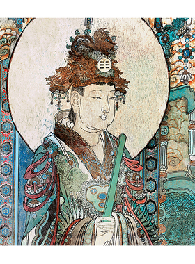 永乐宫壁画主佛打印白描画稿国画佛像人物绘画高清线描临摹范本