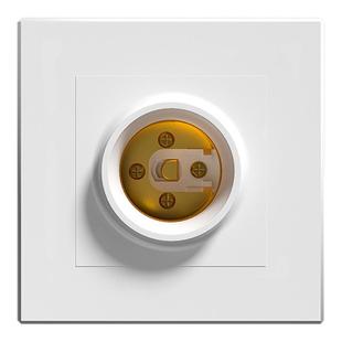 家用灯头灯座E27螺口通用型可控LED节能灯泡明线球泡直插灯座插座