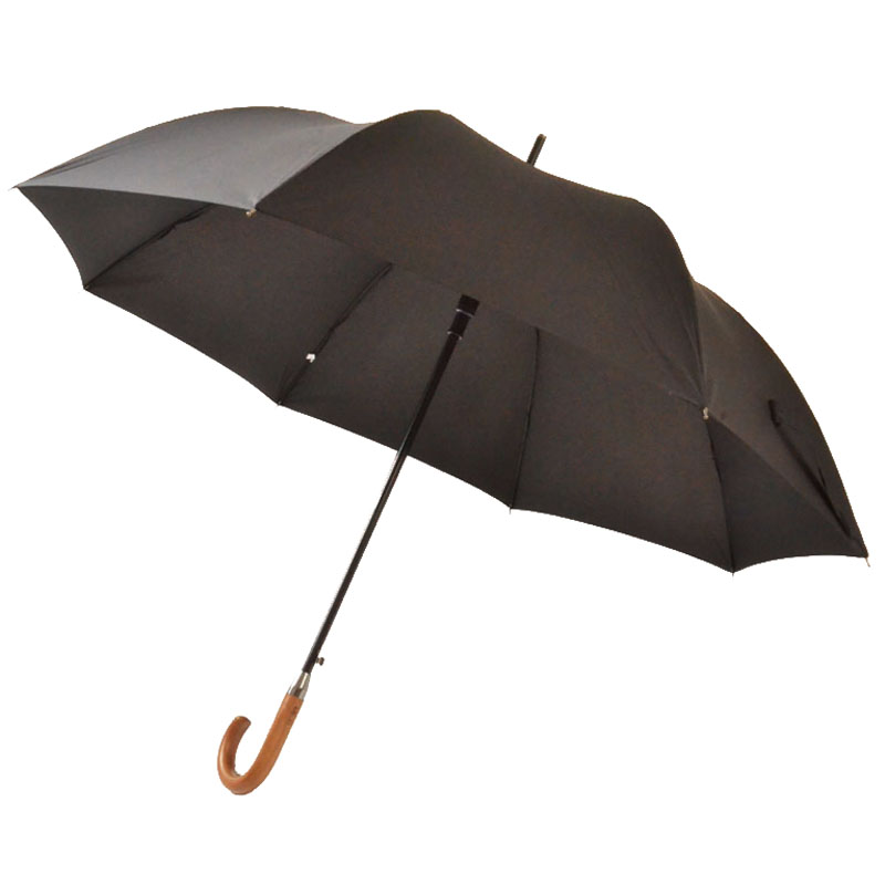 出口日本日式防风纤维骨直杆伞加大双人木柄弯钩长雨伞 新品上市