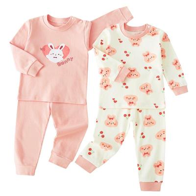 女童秋衣秋裤纯棉秋冬