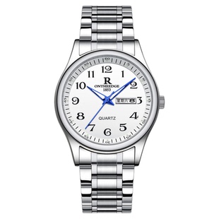 老人手表男士爸爸女情侣表防水老年人学生考试石英表男机械表腕表