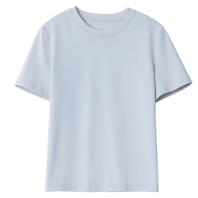 CV大码女装 夏季新款多色可选~简约基础款圆领短袖正肩T恤上衣女