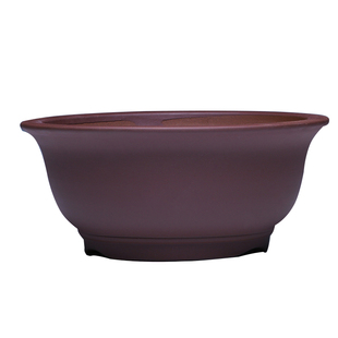 紫砂花盆宜兴陶瓷透气圆形大口径简约客厅盆栽多肉紫砂盆景盆特价