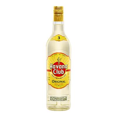 Havana Club/哈瓦那3年俱乐部朗姆酒1000ml(裸瓶)