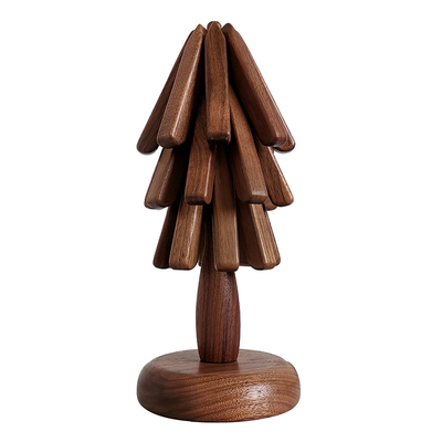 三思工房一棵树实木摆件隔热垫