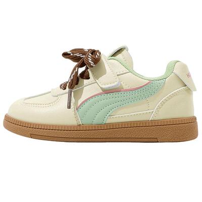 环球童鞋儿童德训鞋女童鞋子潮流板鞋2025春季新款女孩百搭休闲鞋