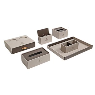 酒店洗漱用品收纳盒客房纸巾盒商用一次性托盘茶叶盒卫生间牙具盒