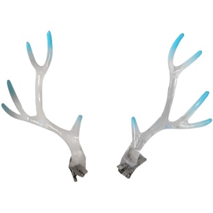 古风汉服古装发饰配饰古典透明鹿角发饰品龙角cos游龙头饰仙女美