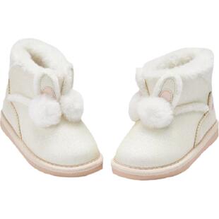 戴维贝拉儿童雪地靴女童靴子加厚2025冬季新款宝宝鞋子棉鞋保暖