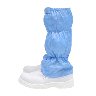 白色劳保鞋无尘鞋防砸高筒安全鞋防静电钢包头长筒洁净车间食品厂