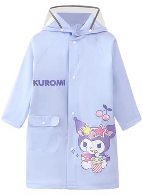 儿童雨衣上学专用幼儿园带书包位