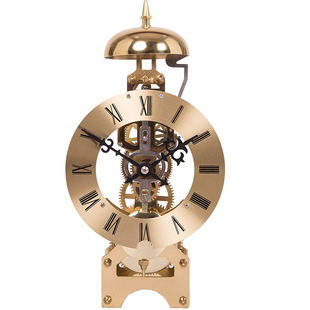 北极星德国赫穆勒原装机械座钟纯铜座钟骨架钟机芯欧式台钟复古