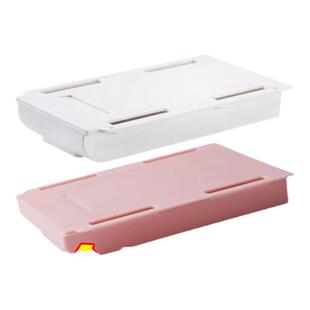 桌下隐形抽屉式收纳盒桌面宿舍书桌底文具整理盒免打孔隐藏神器