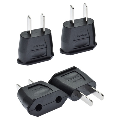 圆插头转换器二脚扁脚转圆孔插座