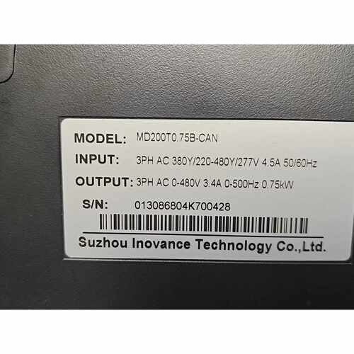 询价下单汇川INOVANCE变频器 MD200T0.75B-CAN