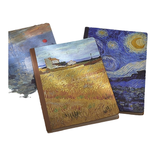 莱恩纸品遇见梵高系列A5通用笔记本复古油画横线内芯纸个性创意精美随身携带日记本少女网红记事本