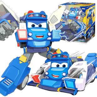 警长歌德百变校巴变形玩具合体机器人校车巴士儿童哥德卟卟变身车