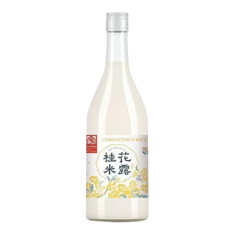 江苏苏州桂花米酒瓶装甜微醺低度