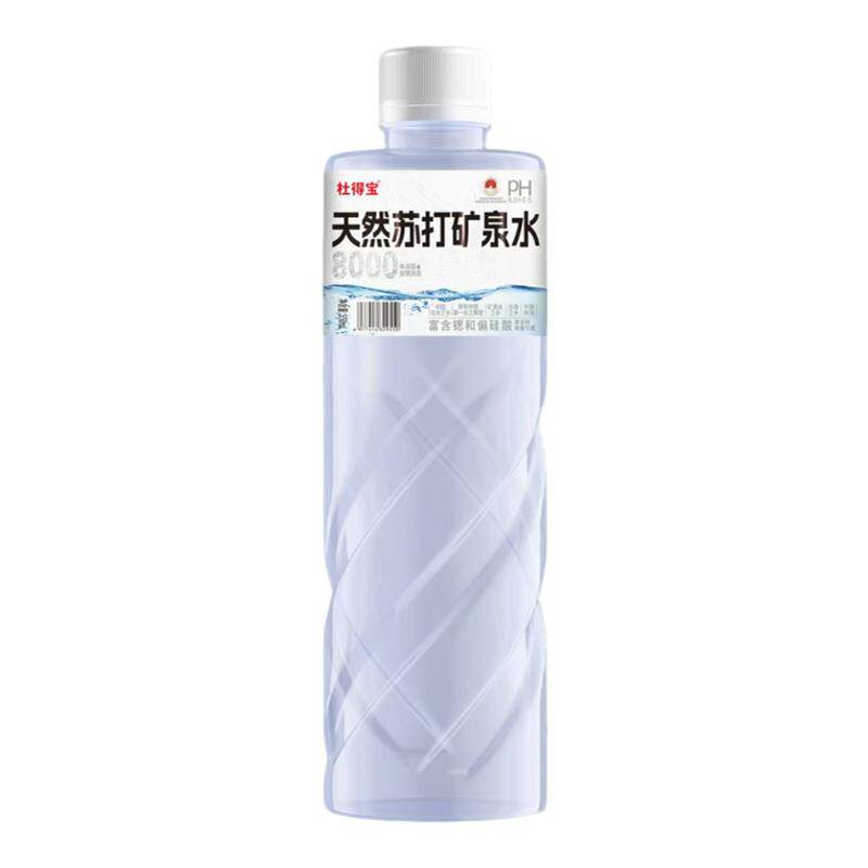 杜得宝天然苏打水整箱550ml*24瓶无糖弱碱性含矿物质健康饮用水