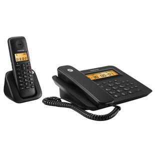 Moto摩托罗拉子母电话机C2601C 宽屏家用无线电话 办公无线座机中文报号一拖多无绳固话