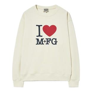 MARITHE I LOVE MFG卫衣 男女同款减龄针织情侣圆领上衣25年秋冬