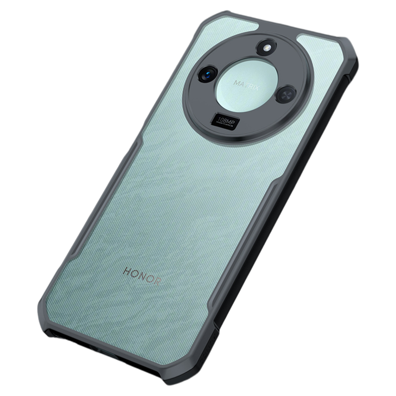讯迪荣耀x60手机壳honorx70适用于荣耀x60pro保护壳防摔x60手机套简约透明镜头全包x70气囊镭射纹支架保护壳
