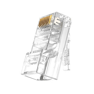 高岘GAOXIAN超五类超六类屏蔽非屏蔽网线水晶头RJ45纯铜镀金镀镍