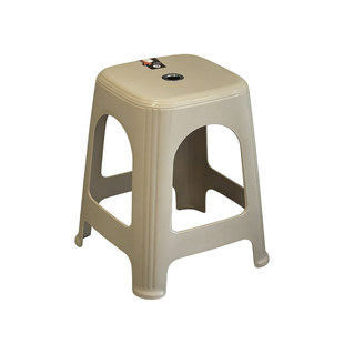 时尚塑料凳子防滑加厚熟胶成人餐桌凳美食街厚实塑料凳子可叠放凳