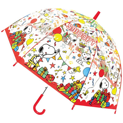 日本J'sPlanning宝可梦儿童自动雨伞透明长柄伞幼儿园小学生55cm