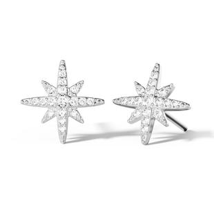 APM Monaco六芒星耳钉925银经典轻奢感耳饰耳环送人生日新年礼物