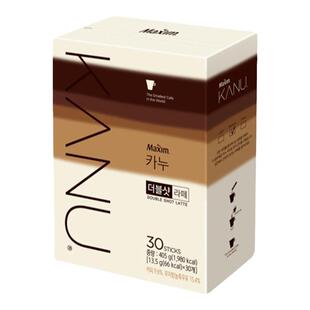 韩国原装进口麦馨maxim卡奴kanu无砂糖原味浓郁速溶双倍拿铁咖啡