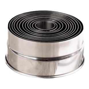 12头不锈钢圆形卡通包模具光级牙极蛋糕水果蔬菜饼干切模花边工具