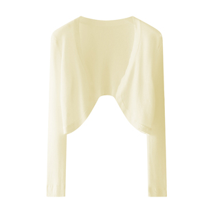 alex stevens法式小坎肩冰丝针织防晒开衫女夏季薄款外搭上衣罩衫