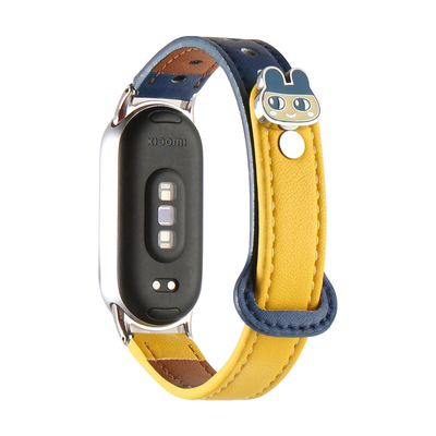 适用米环3-10代卡通可爱拼色皮带