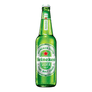 Heineken喜力星银啤酒绿色瓶拉格黄啤207ml小瓶整箱原装全麦酿造